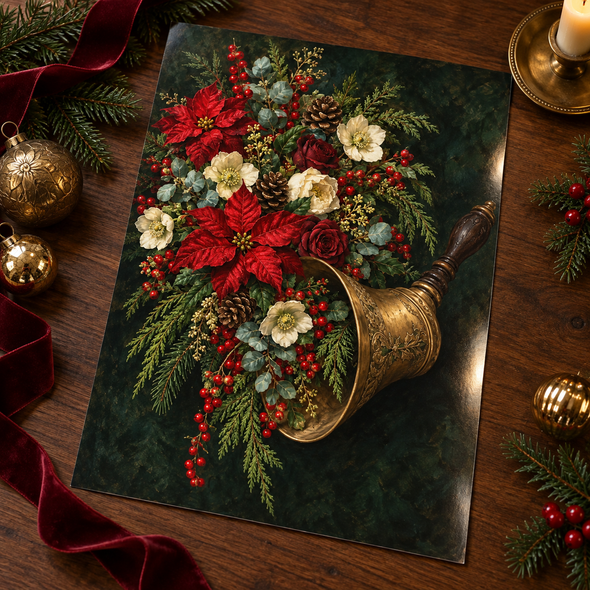 Jingle Blooms unframed glossy art print
