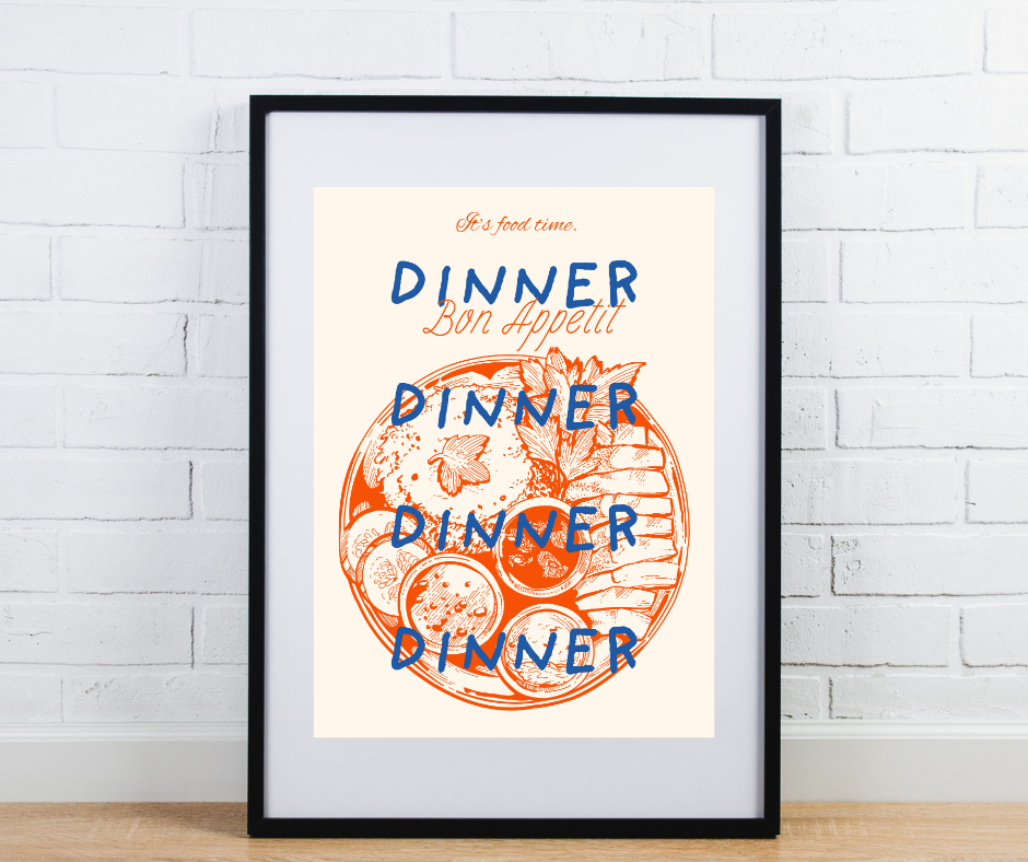 Dinner Kitchen Print