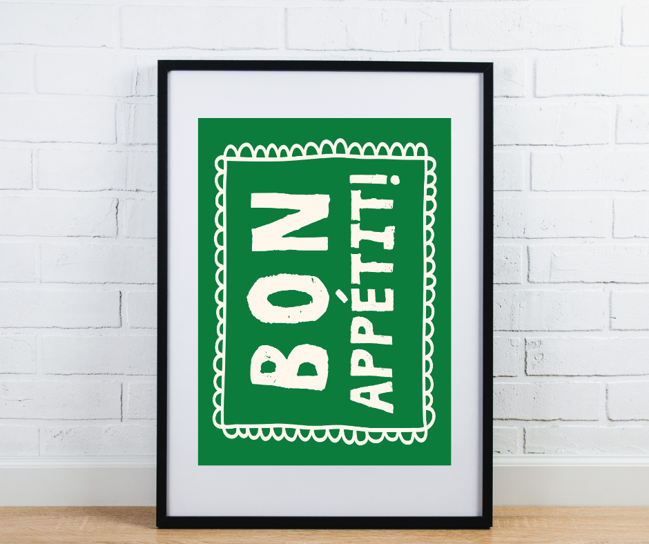 Bon Appetit Kitchen Print