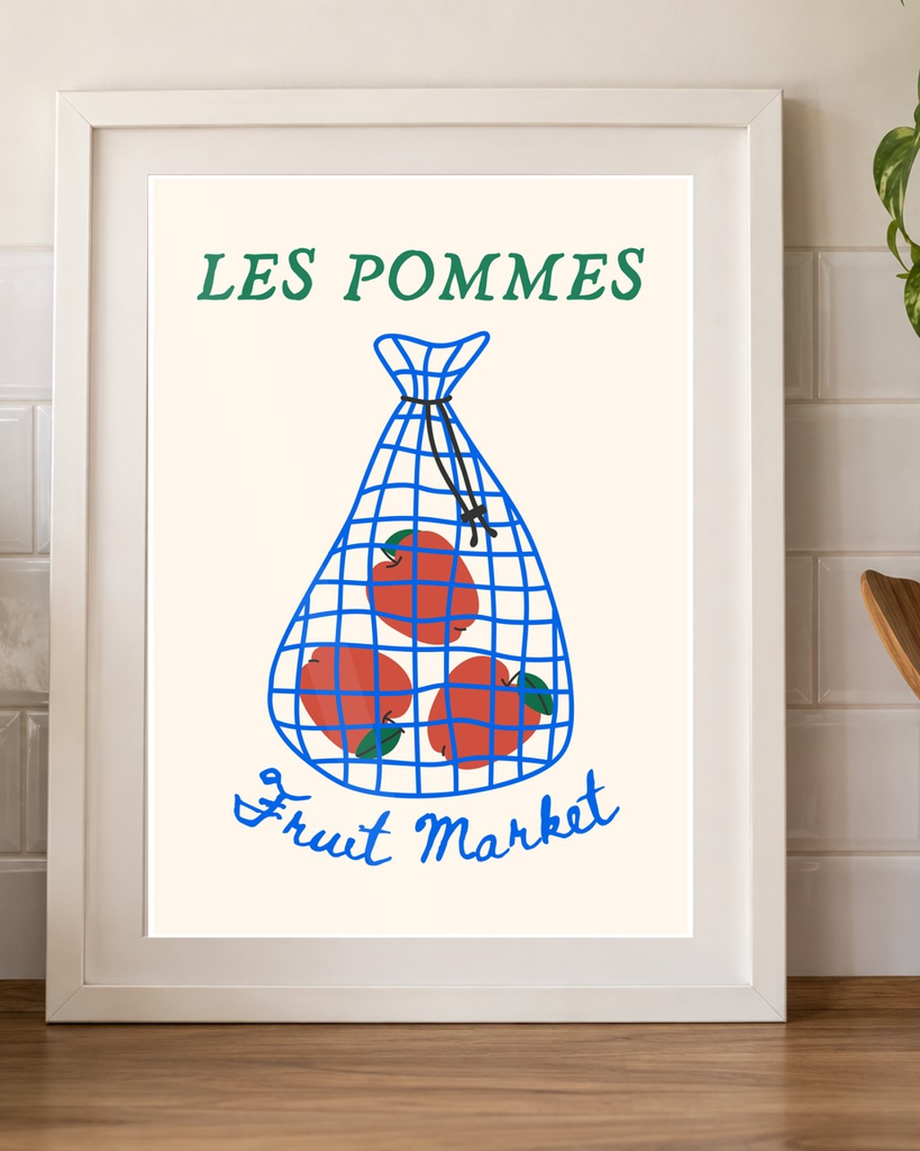 Les Pommes Fruit Market kitchen mockup