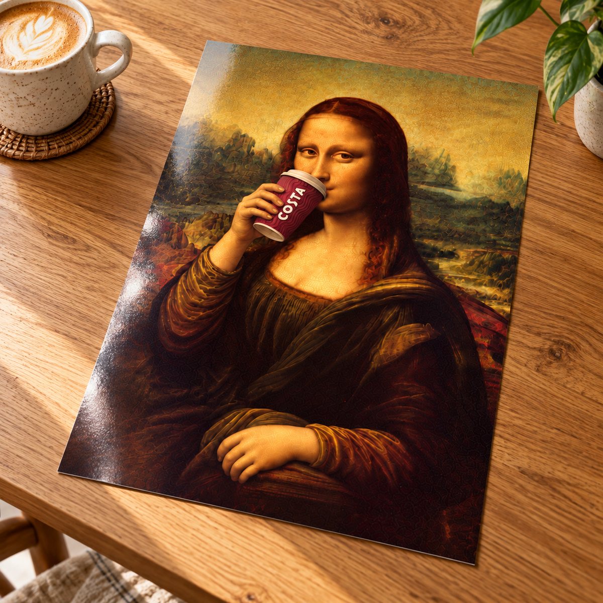 mona latte unframed