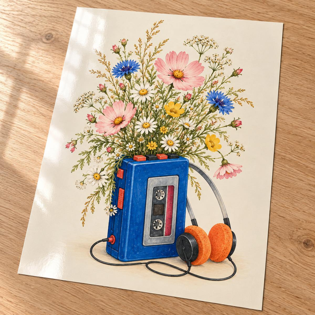 Walk on the Wildflower Side unframed glossy card print included in the set