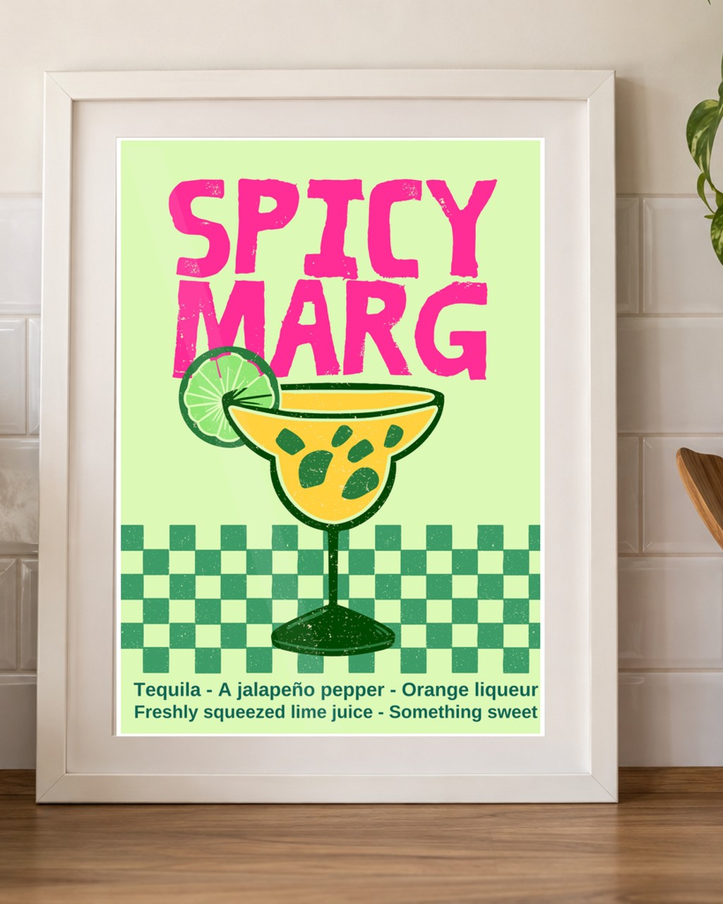 Spicy Margarita kitchen mockup