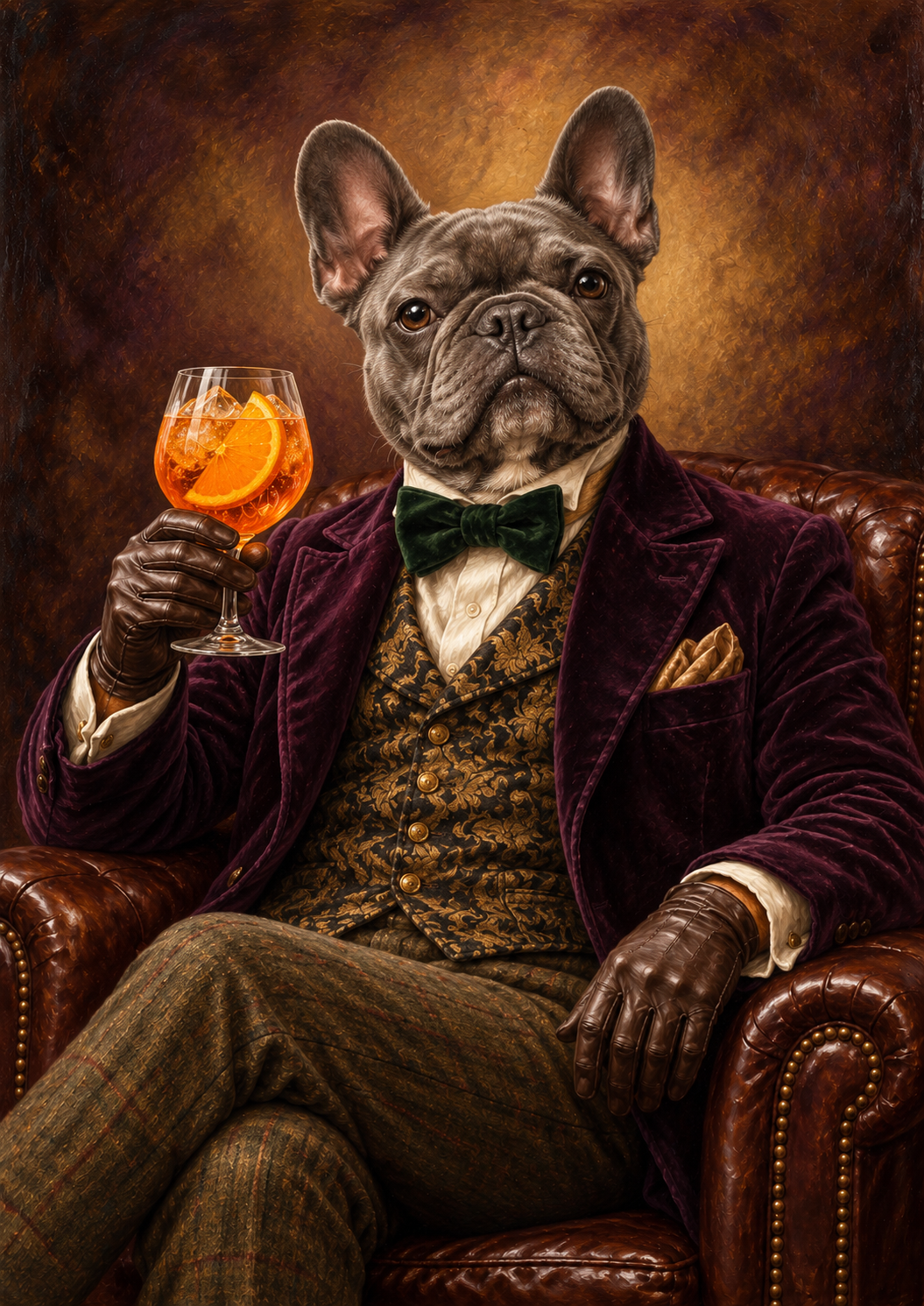 Spritz Happens – French Bulldog & Orange Spritz artwork