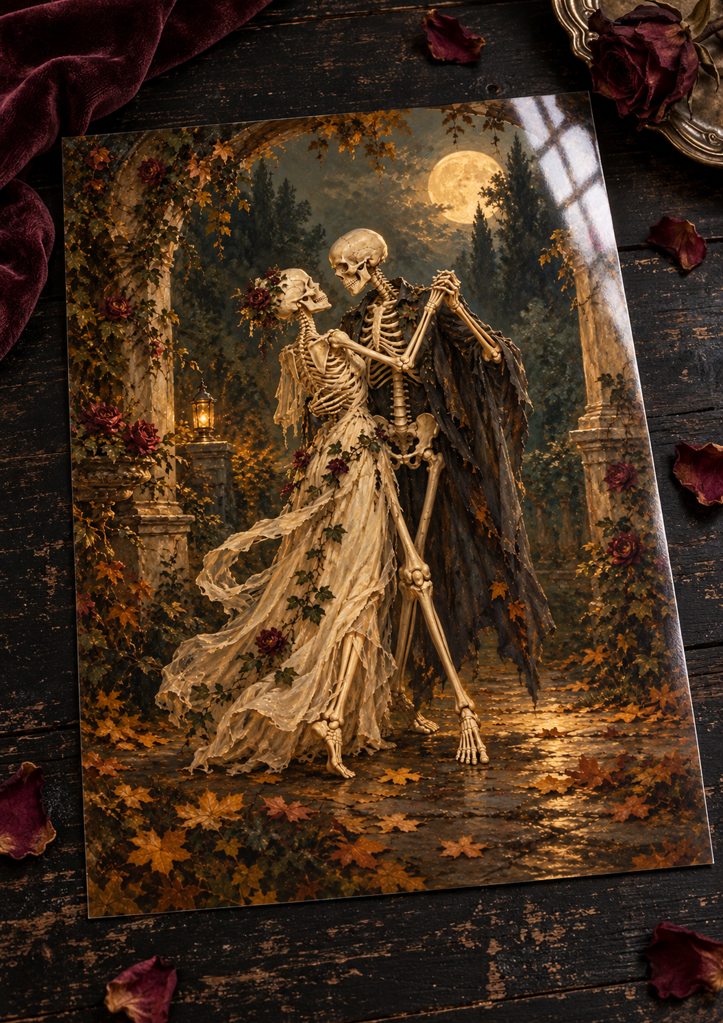 Until the Last Leaf unframed glossy photo print on a table
